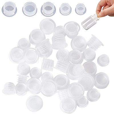 Gorgecraft 50Pcs 5 Style Plastic Wine Bottle Stopper KY-GF0001-32-1