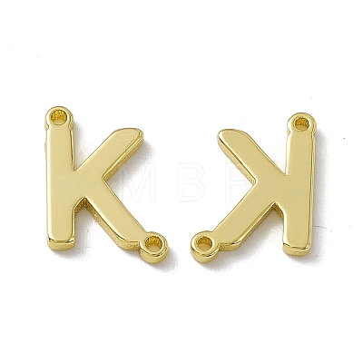 Rack Plating Brass Connector Charms KK-C007-38G-K-1