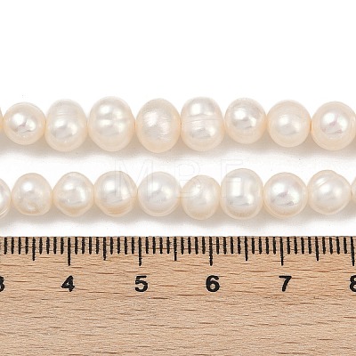 Natural Cultured Freshwater Pearl Beads Strands PEAR-I007-07Y-05A-1