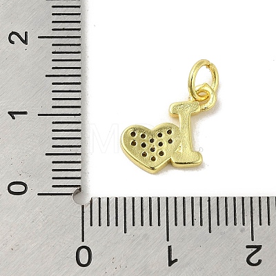 Real 18K Gold Plated Brass Pave Cubic Zirconia Pendants KK-M283-08D-01-1