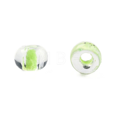 Glow in the Dark Luminous Transparent 8/0 Glass Seed Beads SEED-YWC0001-01I-1
