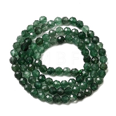 Natural Green Strawberry Quartz Beads Strands G-D340-A03-4mm-1