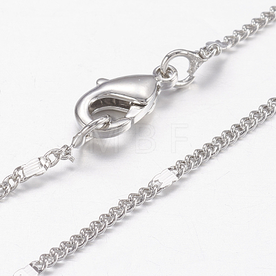 Brass Chain Necklaces X-MAK-L009-11P-1