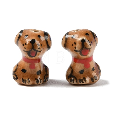 Hand-Painted Porcelain Beads PORC-R001-01A-1