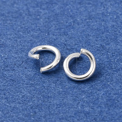 Brass Open Jump Rings KK-G604-08S-15-1