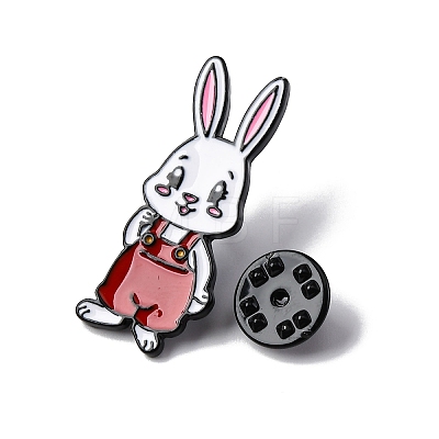 Rabbit Enamel Pins JEWB-D300-02EB-03-1