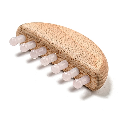 Natural Mixed Stone Scalp Massager AJEW-G058-01-1