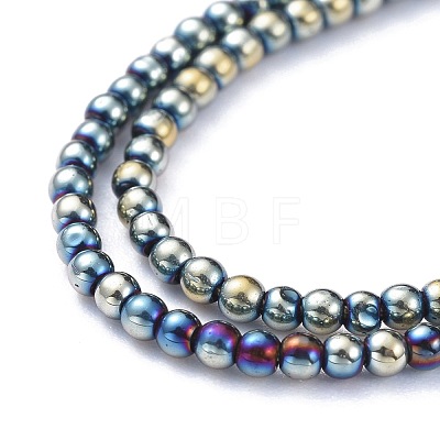 Electroplate Glass Beads Strands EGLA-K014-A-FP08-1