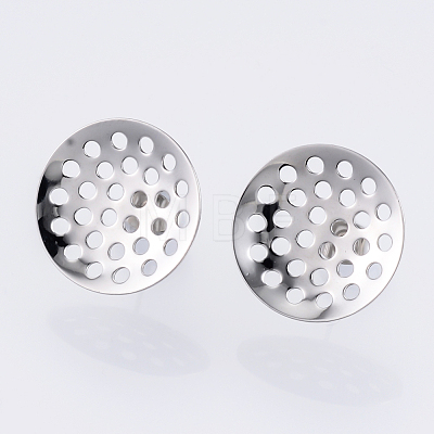 Non-Tarnish 304 Stainless Steel Stud Earring Findings STAS-Q231-03C-A-1