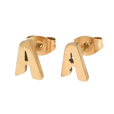 304 Stainless Steel Stud Earrings SA-T001-03G-1