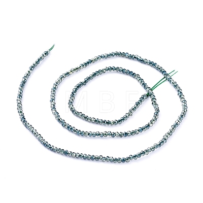 Electroplate Glass Beads Strands X-EGLA-F149-HP-01-1