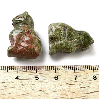 Natural Unakite Carved Figurines DJEW-L023-B09-1