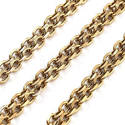 Vacuum Plating 304 Stainless Steel Cable Chain CHS-H026-07B-G-1