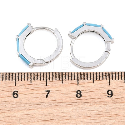 Brass Micro Pave Cubic Zirconia Hoop Earrings KK-CBA8324-12G-01-1