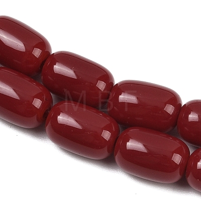 Opaque Glass Beads Strands GLAA-Z015-02G-1