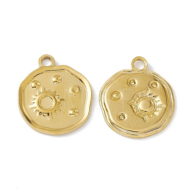 PVD Vacuum Plating 304 Stainless Steel Pendant Rhinestone Settings STAS-G278-11G-1