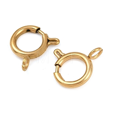 304 Stainless Steel Spring Ring Clasps STAS-B095-05F-G-1