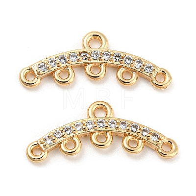 Brass Micro Cubic Zirconia Chandelier Components Links X-KK-Q789-46G-1