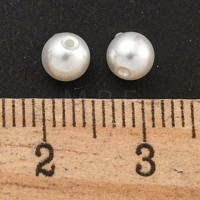 Baking Painted Pearlized Glass Pearl Round Beads HY-S004-01G-1