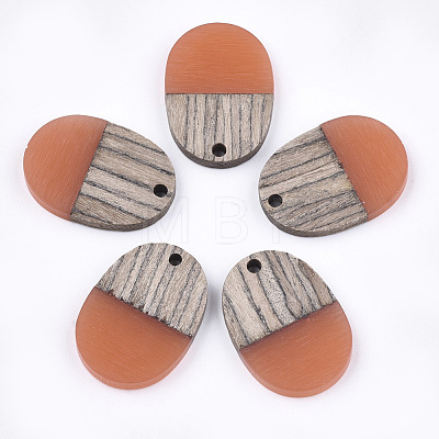 Resin & Wenge Wood Pendants RESI-T023-01K-1-1