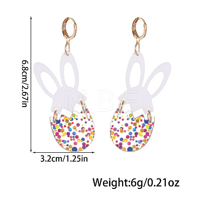 Acrylic Hoop Earrings FS-WG346C1-01-1