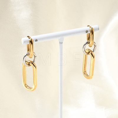 304 Stainless Steel Hoop Earrings for Women EJEW-G463-02GP-1