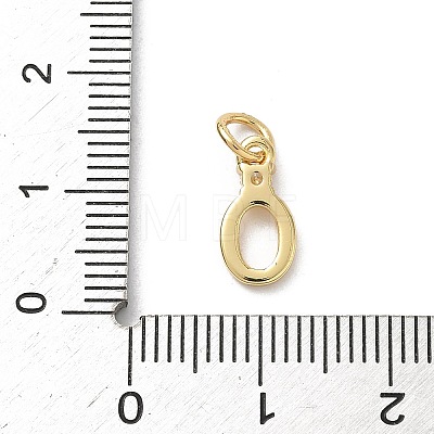 Brass Pave Clear Cubic Zirconia Charms KK-A273-01G-O-1