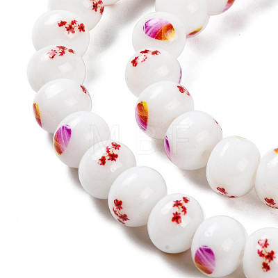 Printing Glass Beads for Necklaces Bracelets Making GLAA-B020-03A-03-1