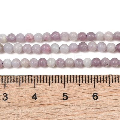 Natural Lepidolite Beads Strands GG-CBA0389-A05-3mm-1