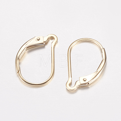 Yellow Gold Filled Leverback Earring Findings KK-K200-04G-1