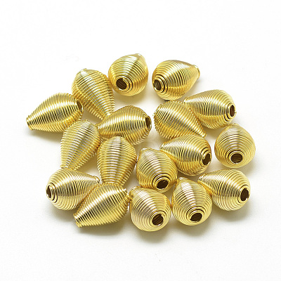 Plated Iron Spring Beads IFIN-S696-95G-1