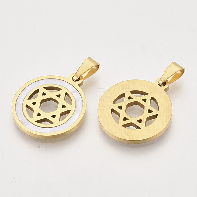 201 Stainless Steel Pendants STAS-N089-67G-1