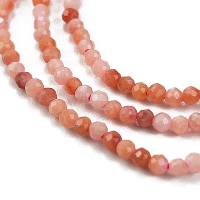 Natural Pink Aventurine Beads Strands G-M438-A09-02-1