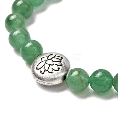 Tree of Life & Lotus Stretch Bracelets Set for Men Women BJEW-JB06723-1