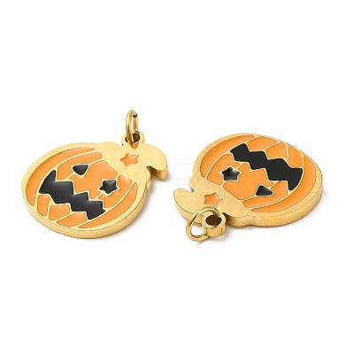 Halloween Ion Plating(IP) 304 Stainless Steel Charms STAS-D066-10G-1