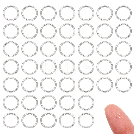 100Pcs 925 Sterling Silver Open Jump Rings STER-GA0001-48-1