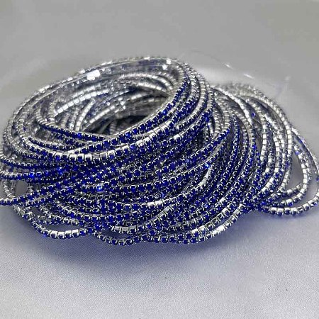Brass Rhinestone Tennis Bracelets WG6EB7A-08-1