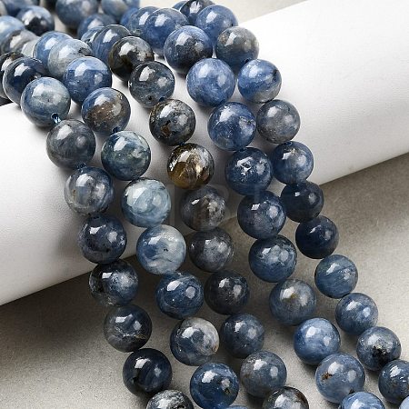 Natural Kyanite Beads Strands G-NH0046-C04-8MM-01-1
