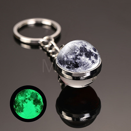 Luminous Glass Pendant Keychain LUMI-PW0001-206A-1