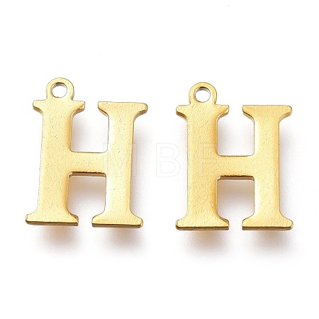 PVD Vacuum Plating  304 Stainless Steel Charms STAS-H112-H-G-1