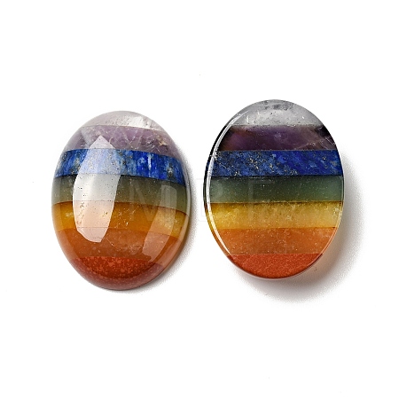 Chakra Natural Mixed Gemstone Cabochons G-F724-01C-1