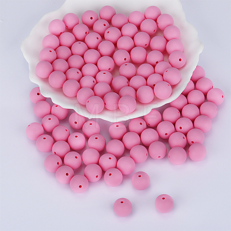 Round Silicone Focal Beads SI-JX0046A-72-1