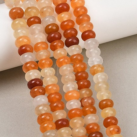 Natural Golden Silk Jade Beads Strands GG-CBAD029-B01-5x8mm-1