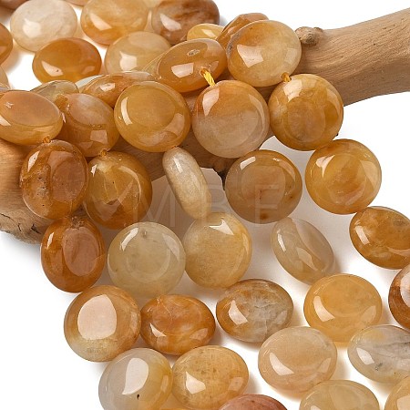 Natural Topaz Jade Beads Strands G-L648-B20-15mm-1