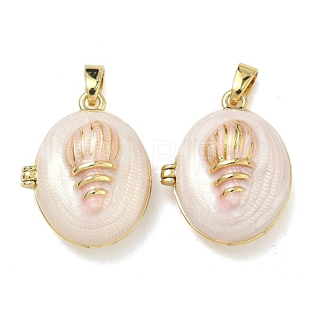 Brass Locket Pendants KK-A294-12G-02-1