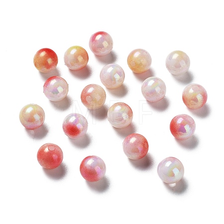 Two Tone Opaque Acrylic Beads LS-SACR-P024-01A-W14-1