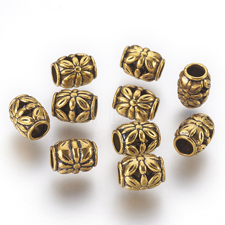 Tibetan Style Alloy Beads X-GLF0855Y-1