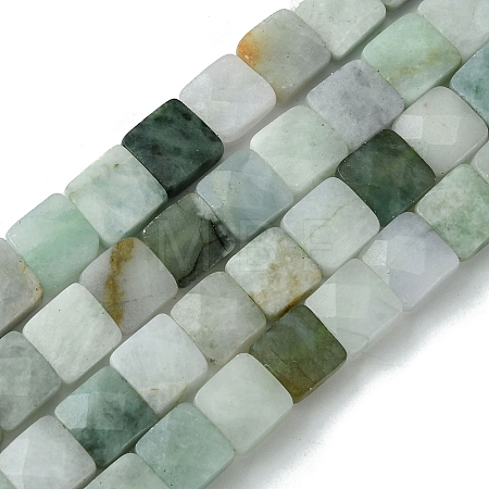 Natural Myanmar Jadeite Beads Strands G-A092-C01-01-1