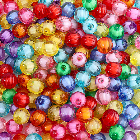 200Pcs Transparent Acrylic Beads OACR-PH0004-84-1