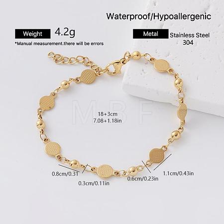 304 Stainless Steel Link Bracelets for Women EO7244-1-1
